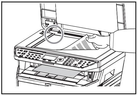KYOCERA KM 1500 & KM-1500,MV - Mise en place des originaux sur la glace d'exposition - 2
