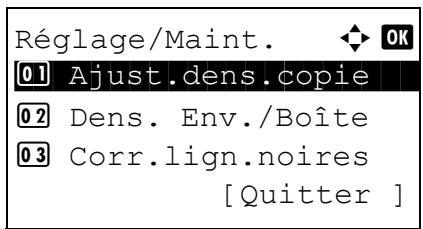 KYOCERA KM 1500 & KM-1500,MV - Ajust.dens.copie - 2