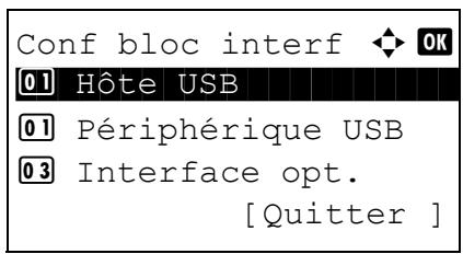 KYOCERA KM 1500 & KM-1500,MV - Hôte USB (paramètre du logement mémoire USB) - 4