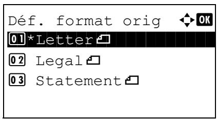 KYOCERA KM 1500 & KM-1500,MV - Format d'original par défaut - 4
