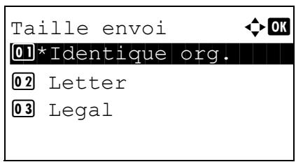 KYOCERA KM 1500 & KM-1500,MV - Relations entre les options Format d'origine, Taille envoi et Zoom - 2