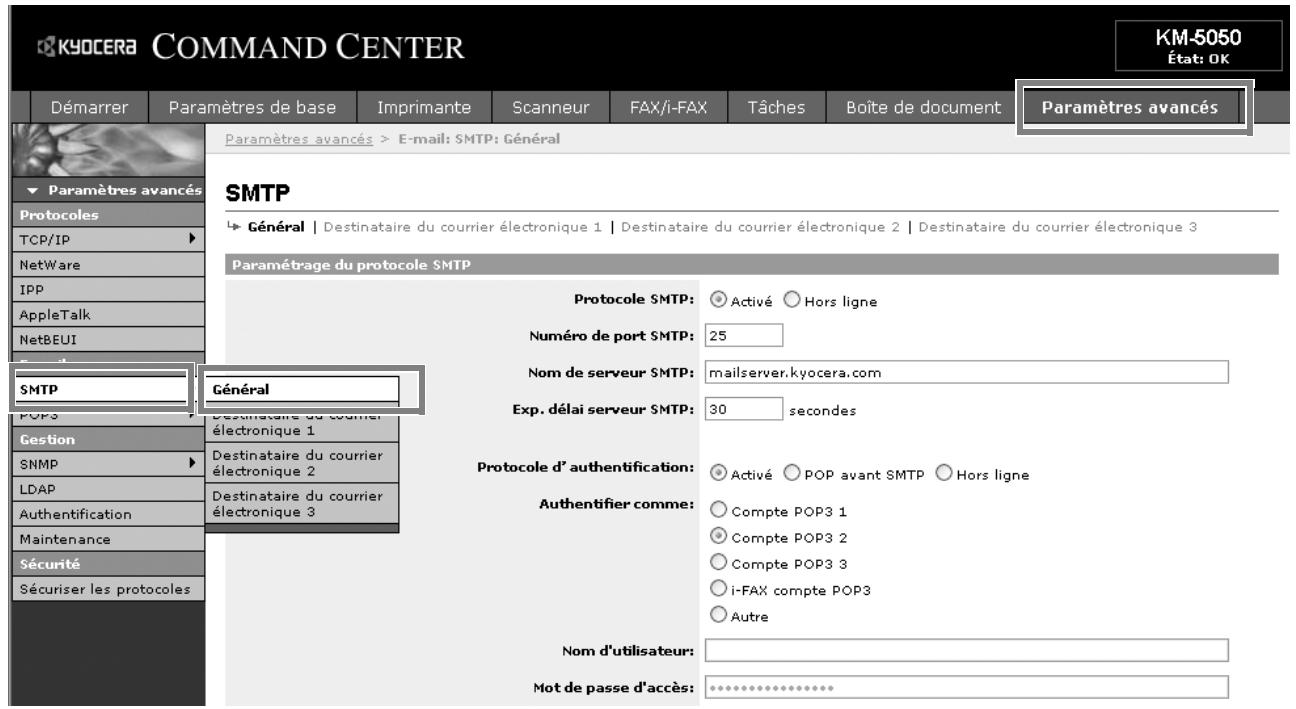 KYOCERA KM 1500 & KM-1500,MV - Envoi de courrier électronique - 1