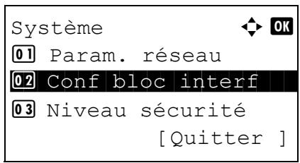 KYOCERA KM 1500 & KM-1500,MV - Périphrérique USB (paramètre de l'interface USB) - 3