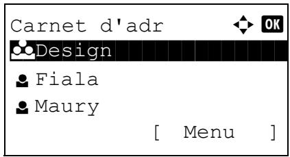 KYOCERA KM 1500 & KM-1500,MV - Modification d'une destination - 3