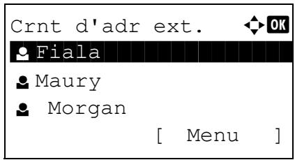 KYOCERA KM 1500 & KM-1500,MV - Recherche dans le carnet d'adresses externe - 1