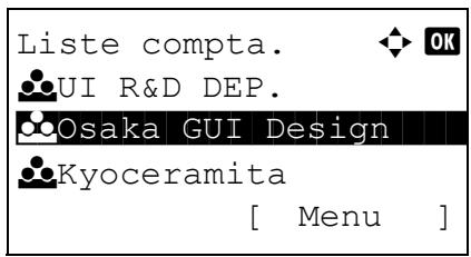KYOCERA KM 1500 & KM-1500,MV - Modification des informations de compte - 1