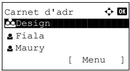 KYOCERA KM 1500 & KM-1500,MV - Enregistrement d'une nouvelle destination - 2