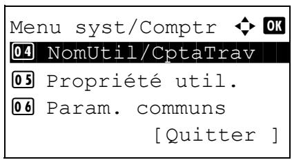 KYOCERA KM 1500 & KM-1500,MV - Activation/désactivation de la comptabilité des travaux - 2