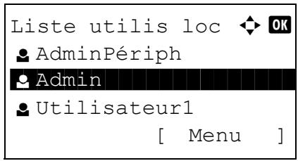 KYOCERA KM 1500 & KM-1500,MV - Modification des informations utilisateur - 1