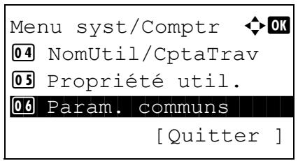 KYOCERA KM 1500 & KM-1500,MV - Sélection du format de papier et du type de support pour le bac MF - 1