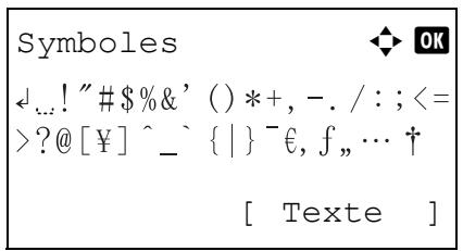 KYOCERA KM 1500 & KM-1500,MV - Saisie de symboles - 1