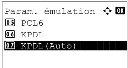 KYOCERA KM 1500 & KM-1500,MV - Lorsque KPDL(Auto) est selectionné pour l'émulation - 1
