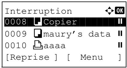 KYOCERA KM 1500 & KM-1500,MV - Pause et reprise de travaux - 3