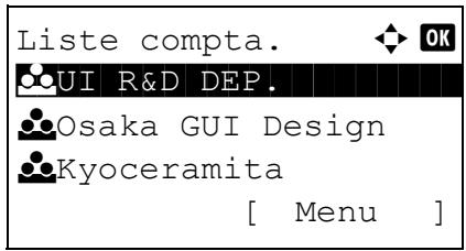 KYOCERA KM 1500 & KM-1500,MV - Gestion des comptes - 6