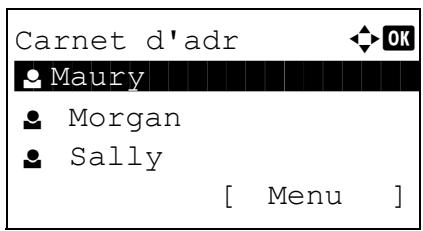 KYOCERA KM 1500 & KM-1500,MV - Recherche dans le carnet d'adresses - 4