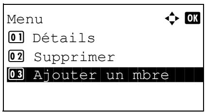 KYOCERA KM 1500 & KM-1500,MV - Saisie d'un membre du groupe - 3