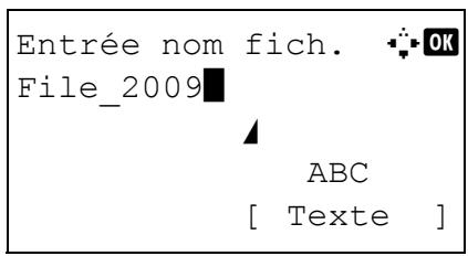 KYOCERA KM 1500 & KM-1500,MV - Entrée du nom de fichier - 2