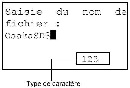 KYOCERA KM 1500 & KM-1500,MV - Sélection du type de caractères - 1