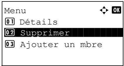 KYOCERA KM 1500 & KM-1500,MV - Suppression d'un membre du groupe - 2