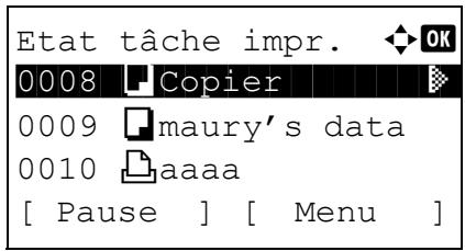 KYOCERA KM 1500 & KM-1500,MV - Pause et reprise de travaux - 2