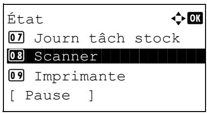 KYOCERA KM 1500 & KM-1500,MV - Vérification du statut des périphériques - 1
