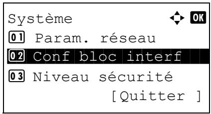 KYOCERA KM 1500 & KM-1500,MV - Hôte USB (paramètre du logement mémoire USB) - 3