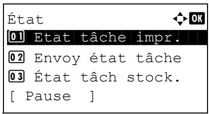KYOCERA KM 1500 & KM-1500,MV - Affichage du journal des envois - 1