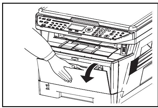 KYOCERA KM 1500 & KM-1500,MV - Chargement du papier dans le bac MF - 1