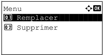 KYOCERA KM 1500 & KM-1500,MV - Modification et suppression des paramètres - 1