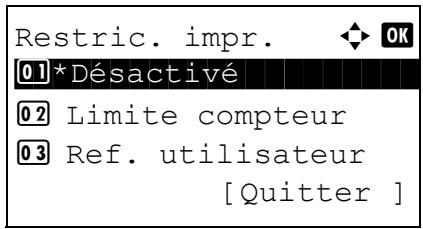 KYOCERA KM 1500 & KM-1500,MV - Application de restrictions - 4