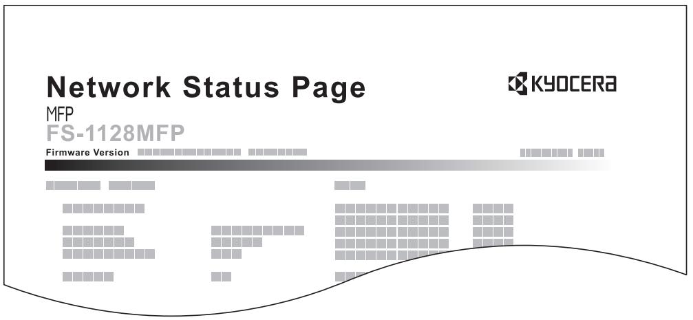 KYOCERA KM 1500 & KM-1500,MV - Page d'etat du réseau - 1