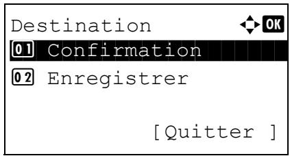 KYOCERA KM 1500 & KM-1500,MV - Sélection de la destination - 2