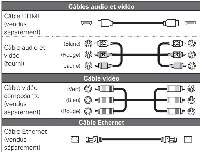 DENON DBT 1713UD & DBT1713,MV - Câbles utilisés pour les connexions - 1