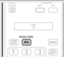 DENON DBT 1713UD & DBT1713,MV - Appuyez sur RESOLUTION en fonction de la résolution du téléviseur connecté ( page 25). - 1