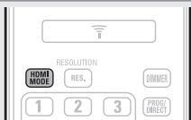 DENON DBT 1713UD & DBT1713,MV - Appuyez sur HDMI MODE. - 1