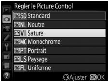NIKON D500,MV - Sélectionnez un picture control. - 1
