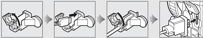 NIKON D500,MV - Branchez le câble USB. - 2