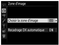 NIKON D500,MV - Sélectionnez choisir la zone d'image. - 1