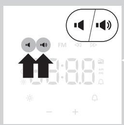 PHILIPS HF3330,MV - Radio/volym (endast HF3505) - 4