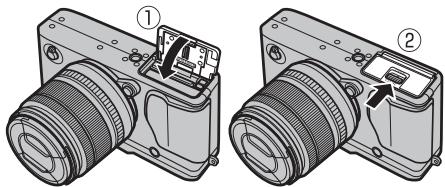 FUJIFILM X-T2 - Insérez la carte mémoire. - 3