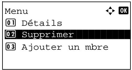 KYOCERA KM 1635 & KM-1635,MV - Suppression d'un membre du groupe - 2