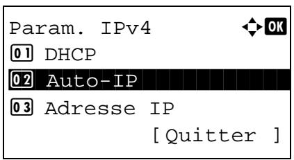 KYOCERA KM 1635 & KM-1635,MV - Configuration TCP/IP (IPv4) - 10