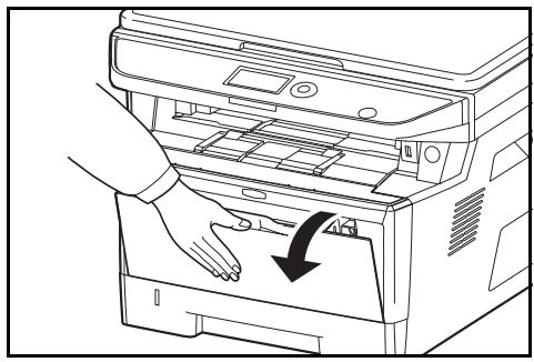 KYOCERA KM 1635 & KM-1635,MV - Chargement du papier dans le bac MF - 1