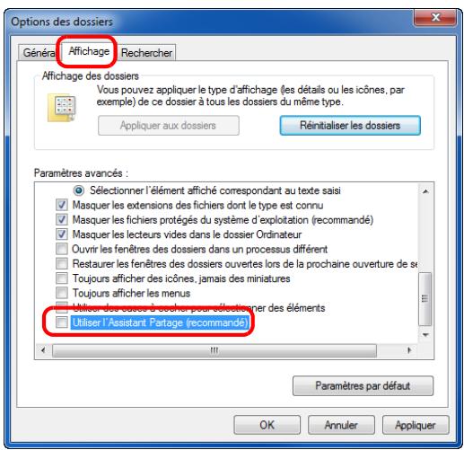 KYOCERA KM 1635 & KM-1635,MV - Création d'un dossier partagé - 2