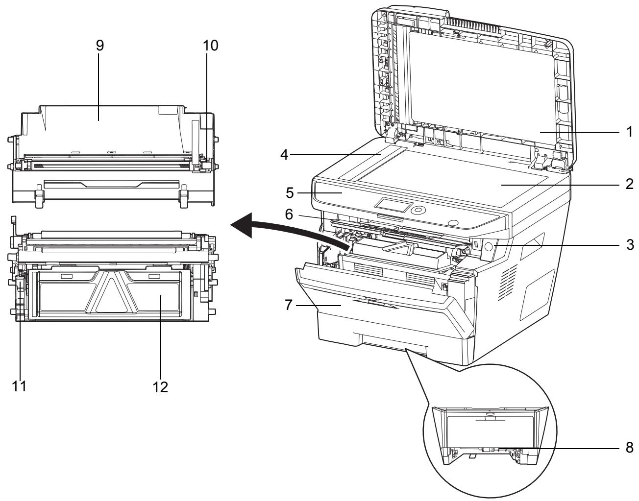 KYOCERA KM 1635 & KM-1635,MV - Panneau de commande - 3