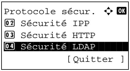 KYOCERA KM 1635 & KM-1635,MV - Sécurité LDAP - 5