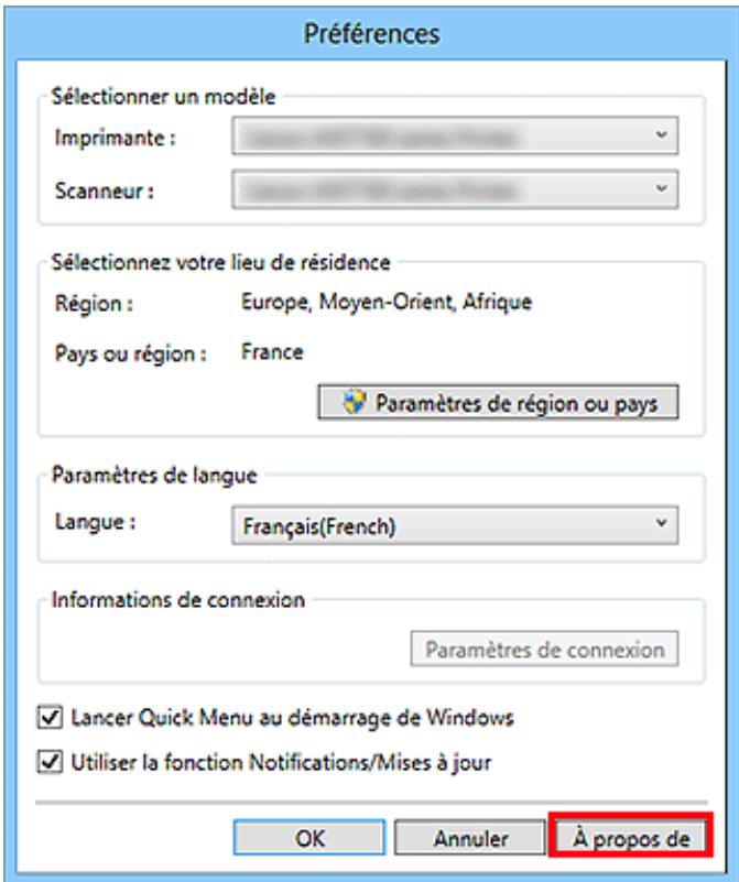CANON SELPHY CP780,MV - Vérification de la version - Quick Menu - - 3