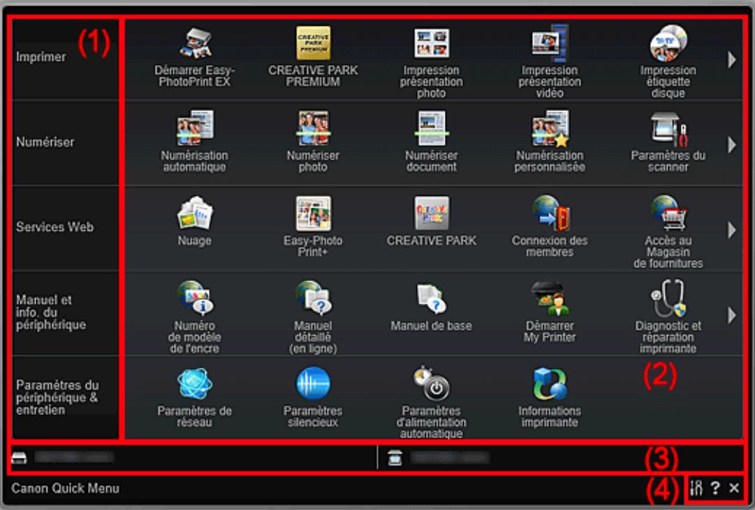 CANON SELPHY CP780,MV - Menu principal - 1