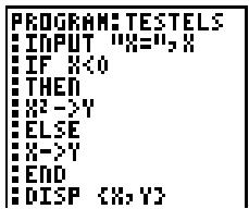 TEXAS INSTRUMENTS TI 83 & TI-83,MV - Contrôle du déroulement du programme - 3