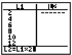 TEXAS INSTRUMENTS TI 83 & TI-83,MV - Saisie d'une liste entière - 3